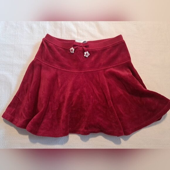Gymboree girls size 7-8 red velour jacket & skirt long sleeve shirt, VGUC - Picture 2 of 12